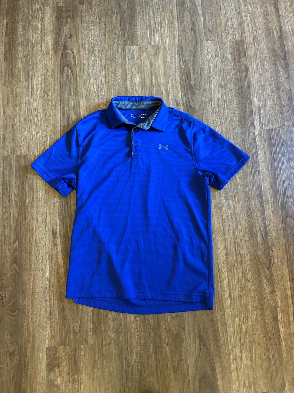 Under Armour HeatGear Men’s Blue Short Sleeve Polo Shirt Loose Fit Size M